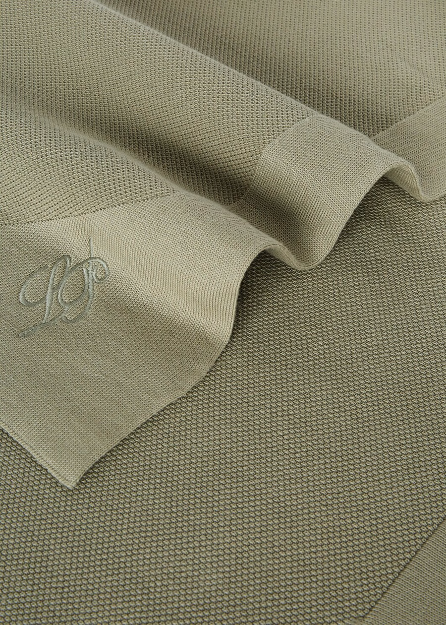 Sunrise Blanket Cotton Midnight Moss