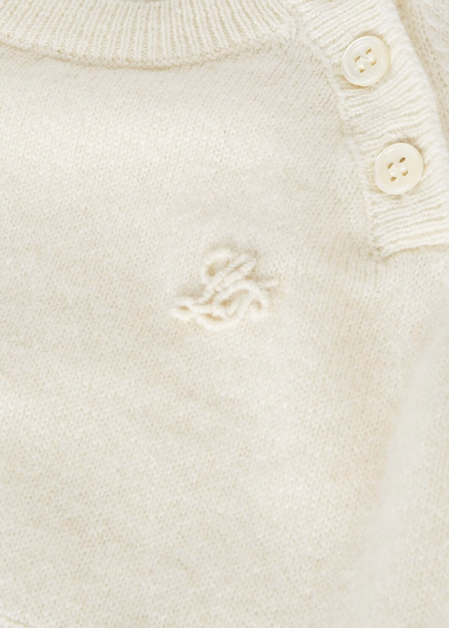 Lovely Baby Crewneck Baby Cashmere Natural White Baby Cash