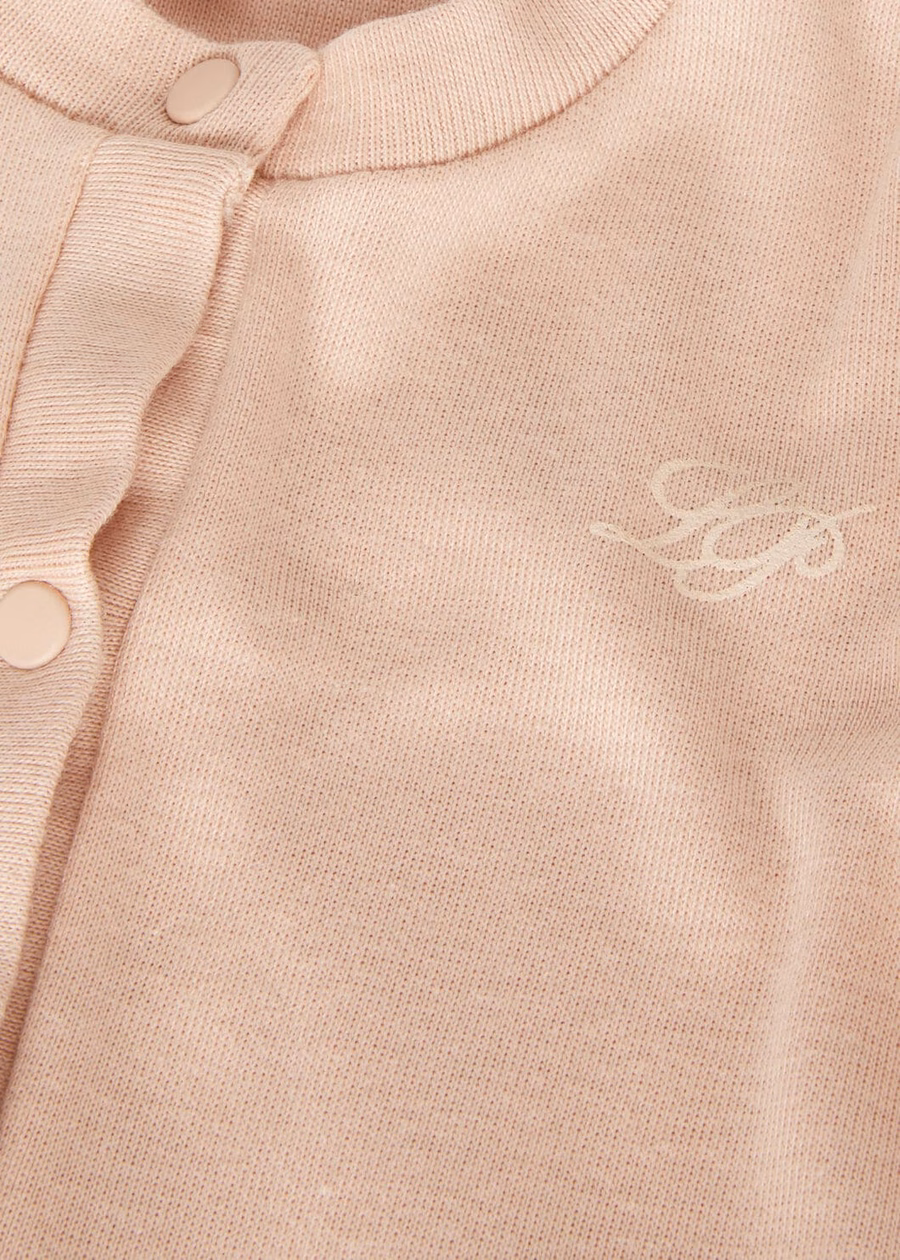 Soft Cuddles Cotton Baby Romper ALMOND OIL