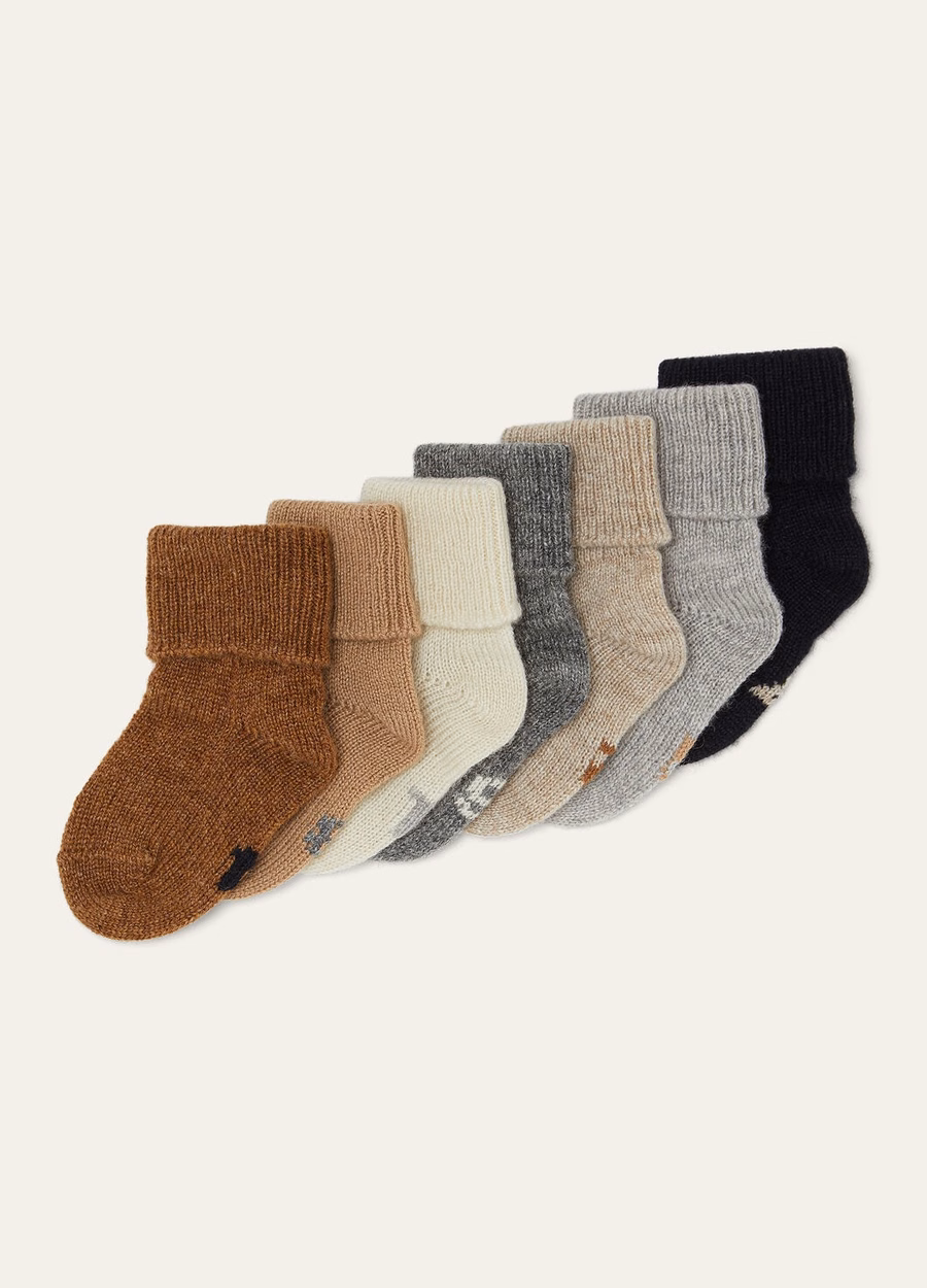 Cashmere Light Multicolor Baby Weekly Socks Set