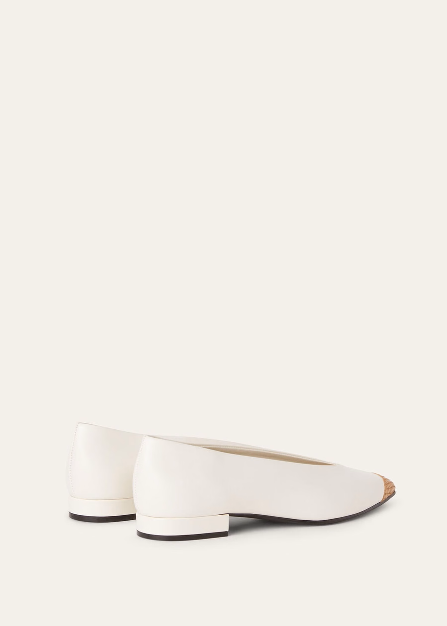 Rebecca Ballet Flat Nougat/Milk Honey Leather