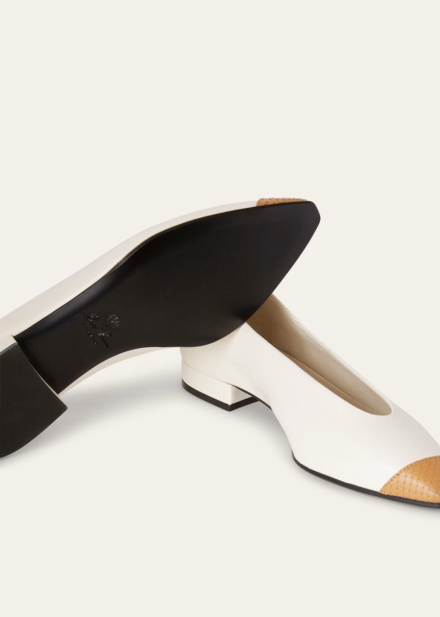 Rebecca Ballet Flat Nougat/Milk Honey Leather