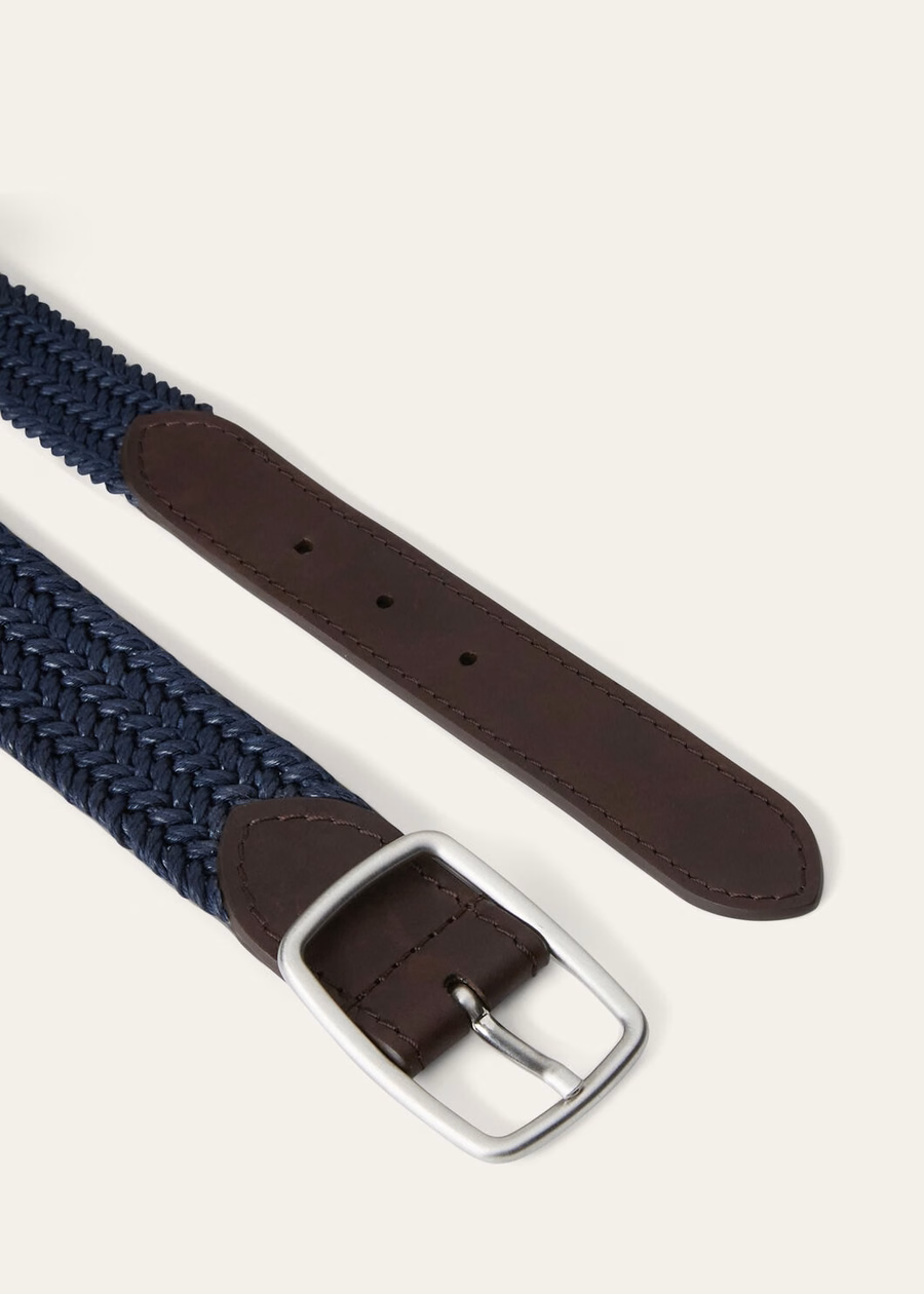 Kumihimo Belt Cotton Navy Blue
