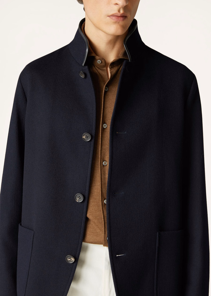 Spagna Cashmere Jacket Navy Blue