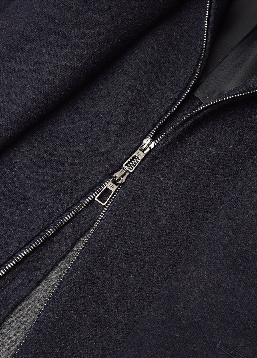 New Order Jersey Novalis Jacket Navy/Grey Melange