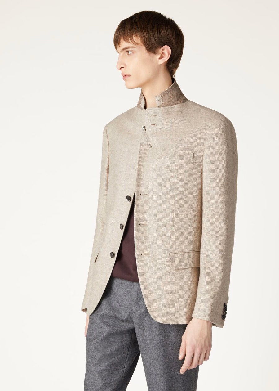 Torino Cashmere Jacket Sandy Pebble