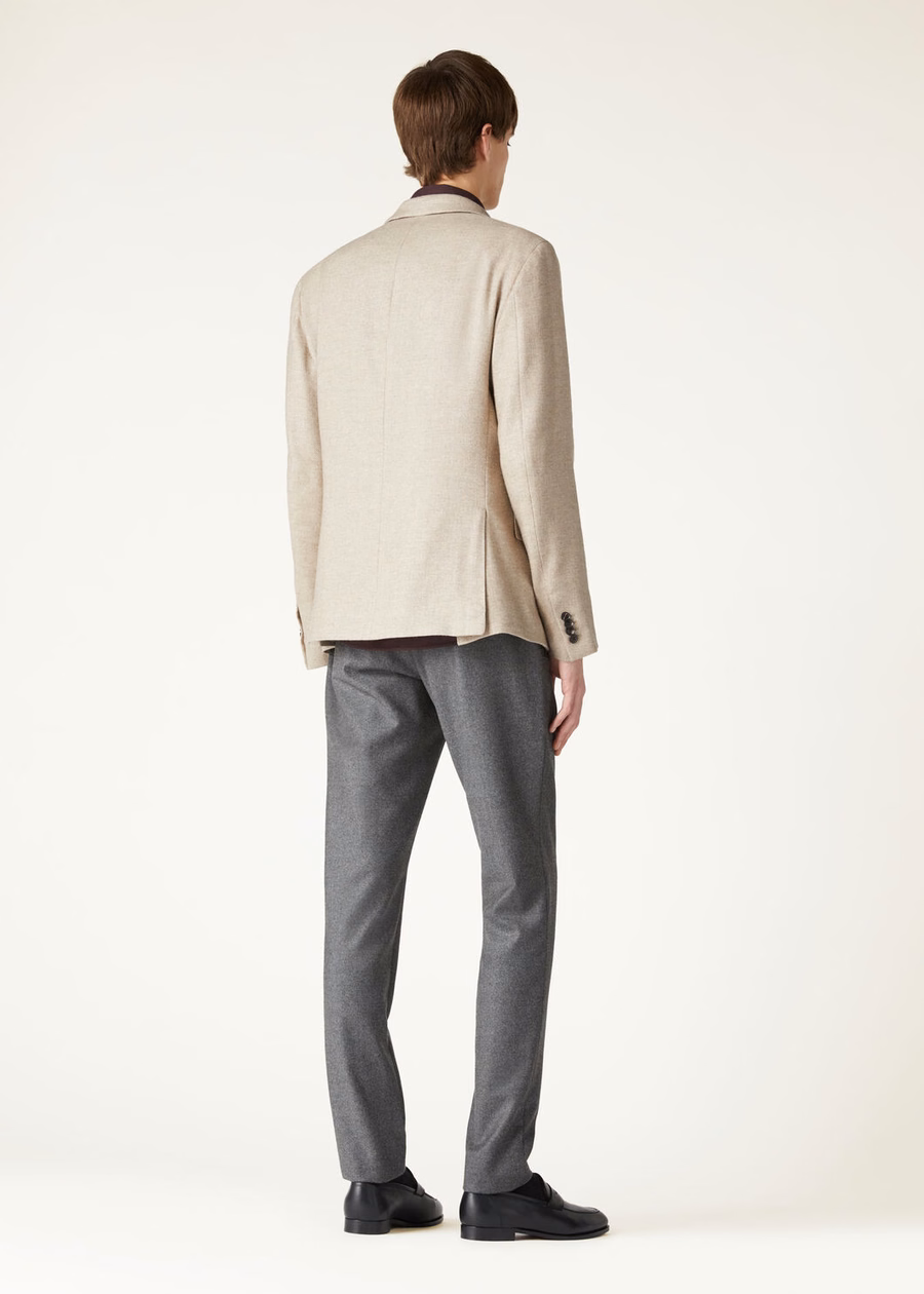 Torino Cashmere Jacket Sandy Pebble