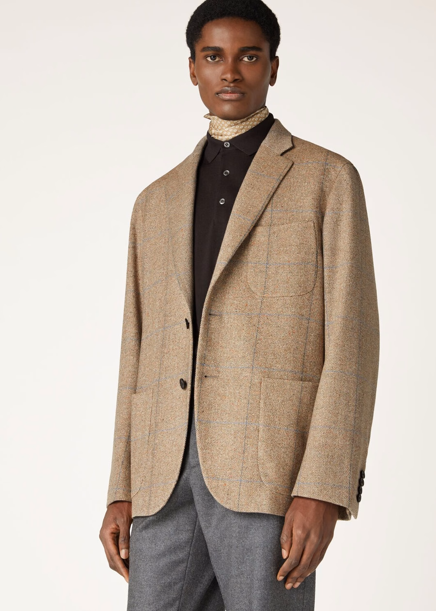 Donato Silk Cashmere Lightweight Tweed Cheviot Jacket