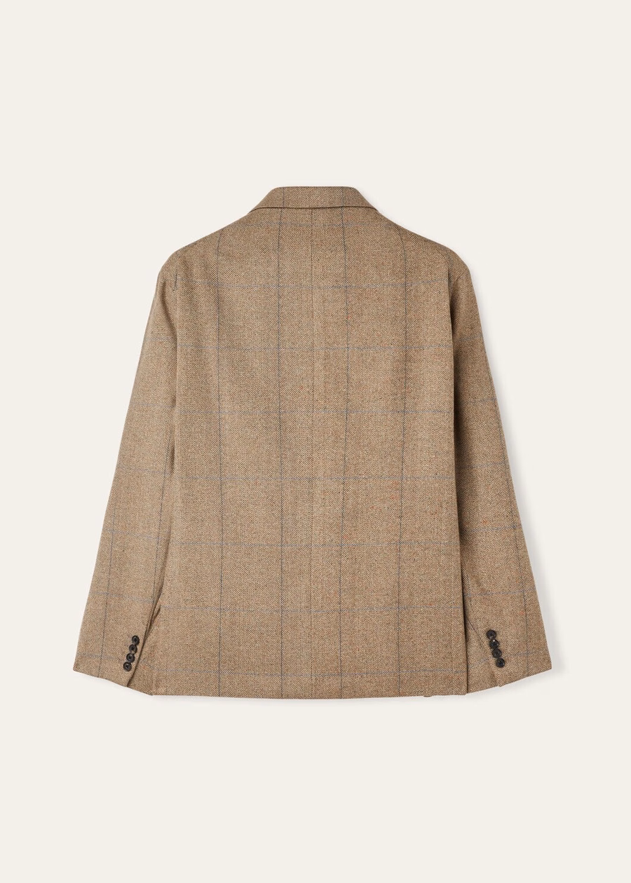 Donato Silk Cashmere Lightweight Tweed Cheviot Jacket