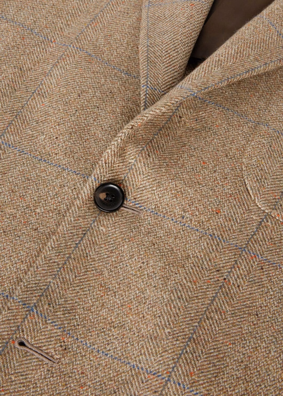 Donato Silk Cashmere Lightweight Tweed Cheviot Jacket