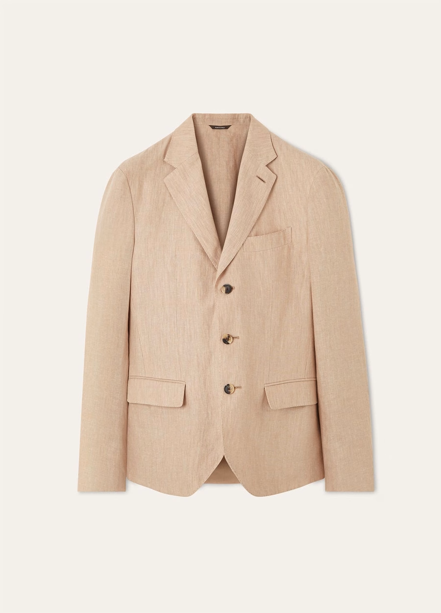 Torino Jacket In Beige Grain