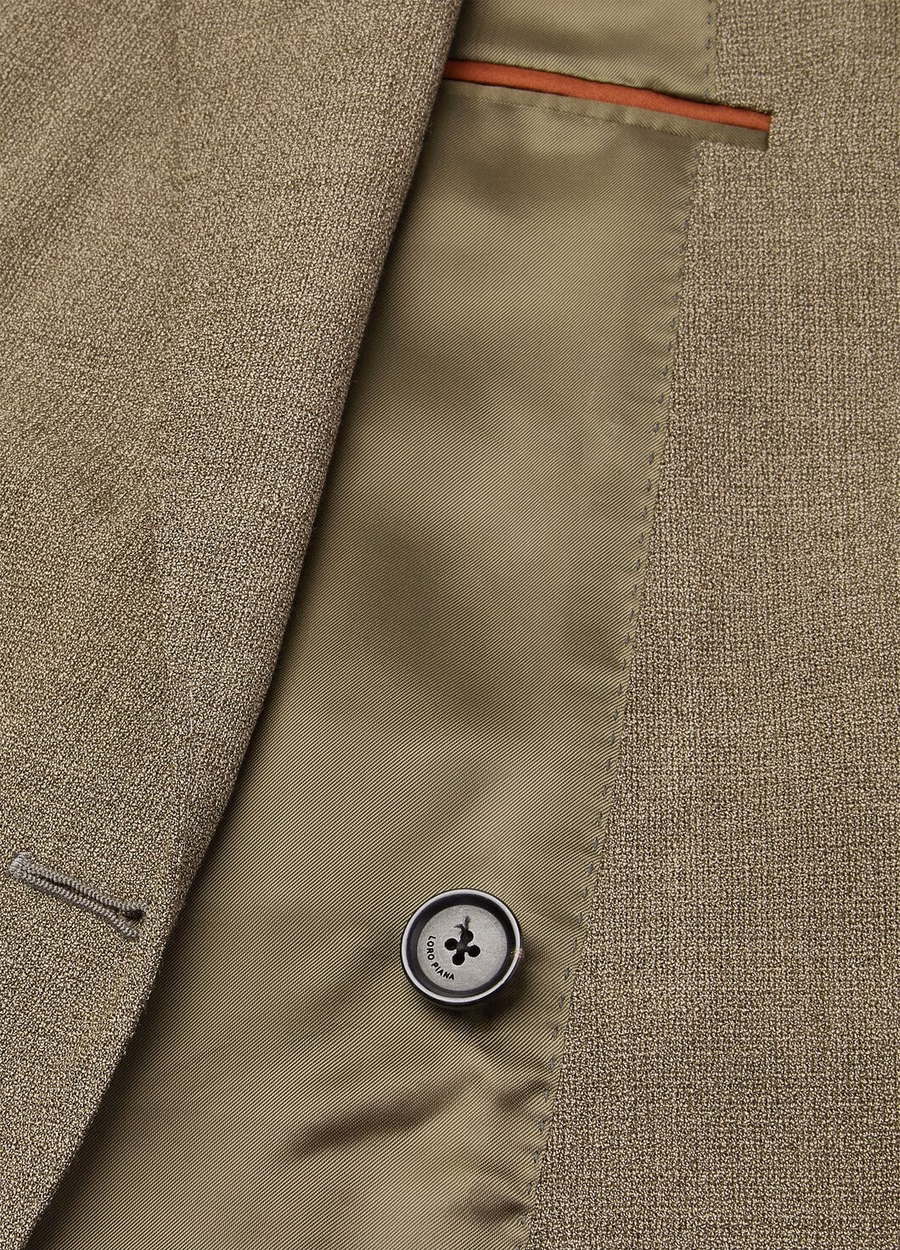 Milano Blazer Virgin Wool Thermal Mud