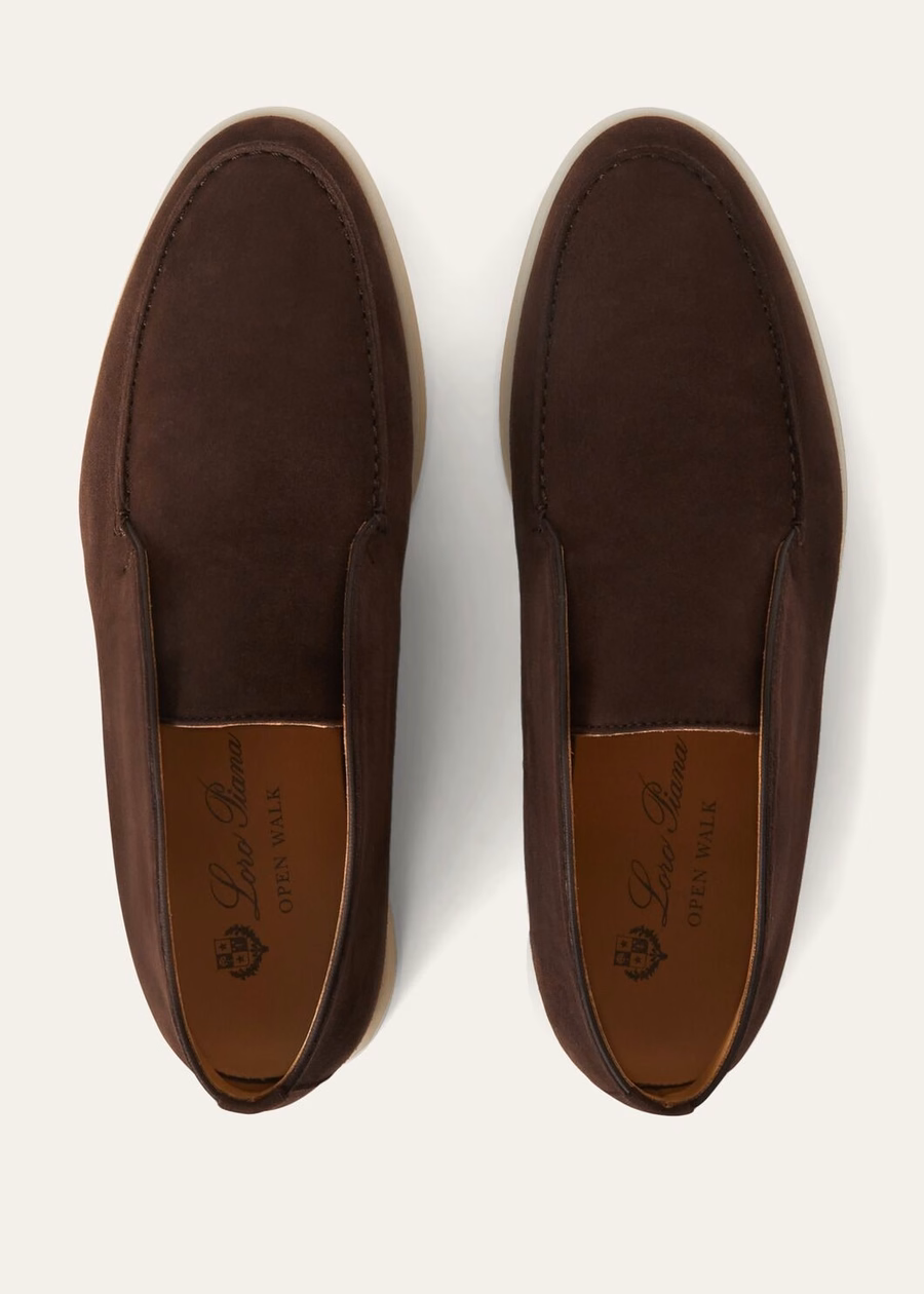 Open Walk ankle boots in chocolate suede
