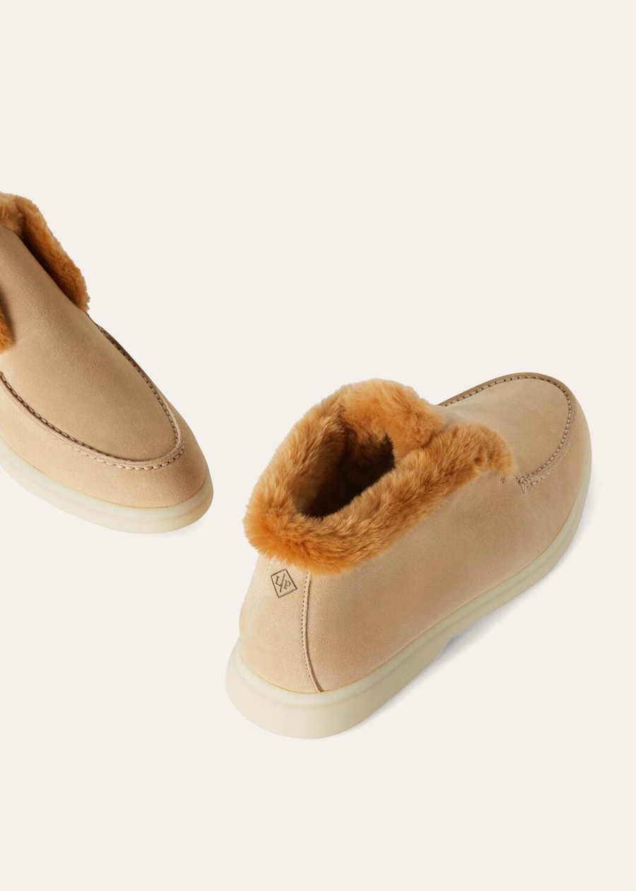 Windy Dunes Suede Walk Open Toe Ankle Boots