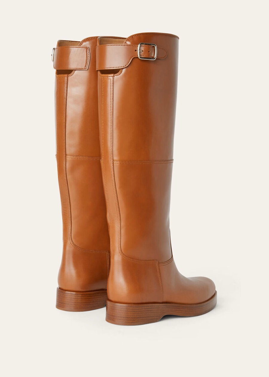 Lupo high boots in tanned calfskin