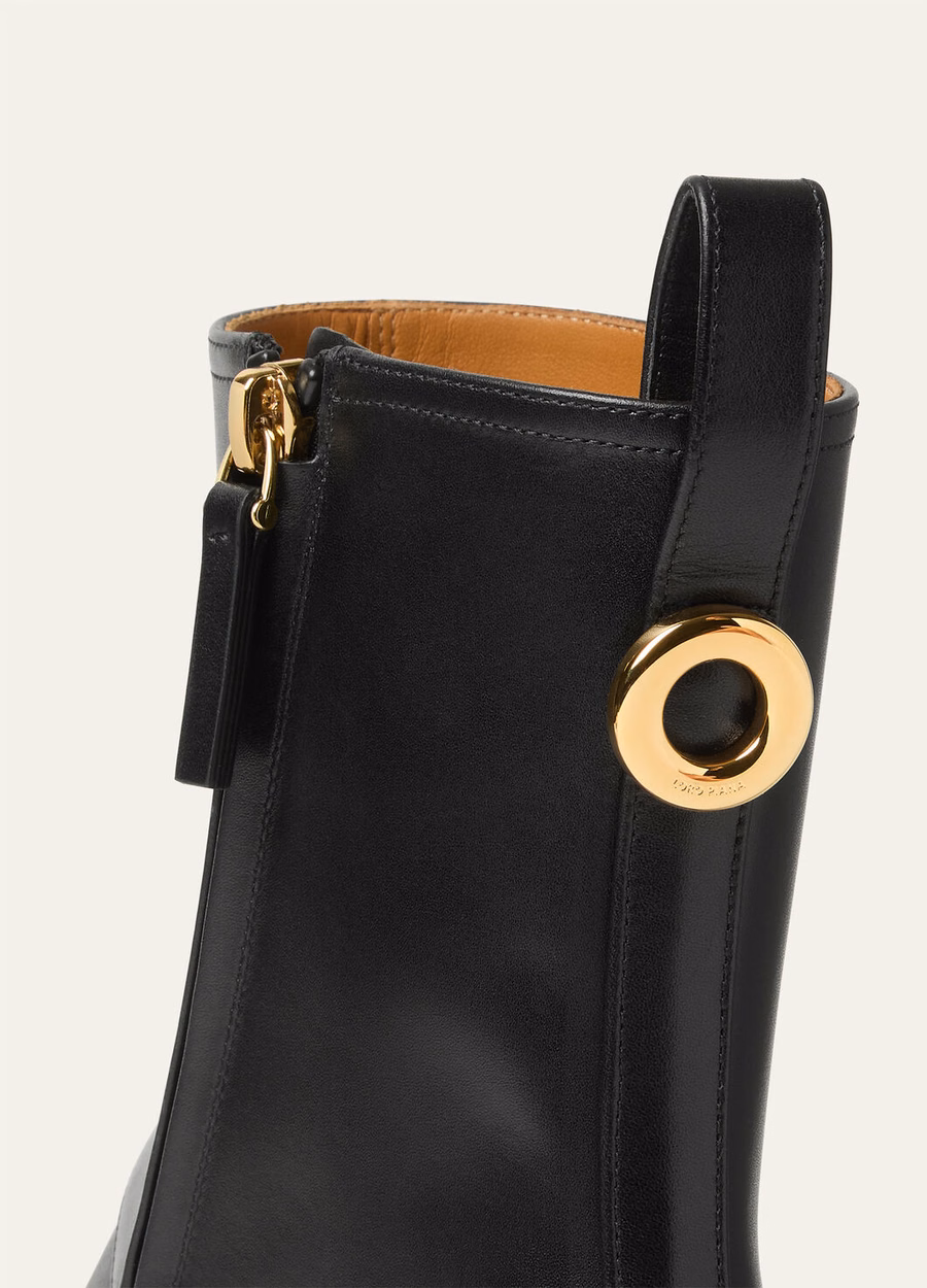 Kilda ankle boots in black calfskin