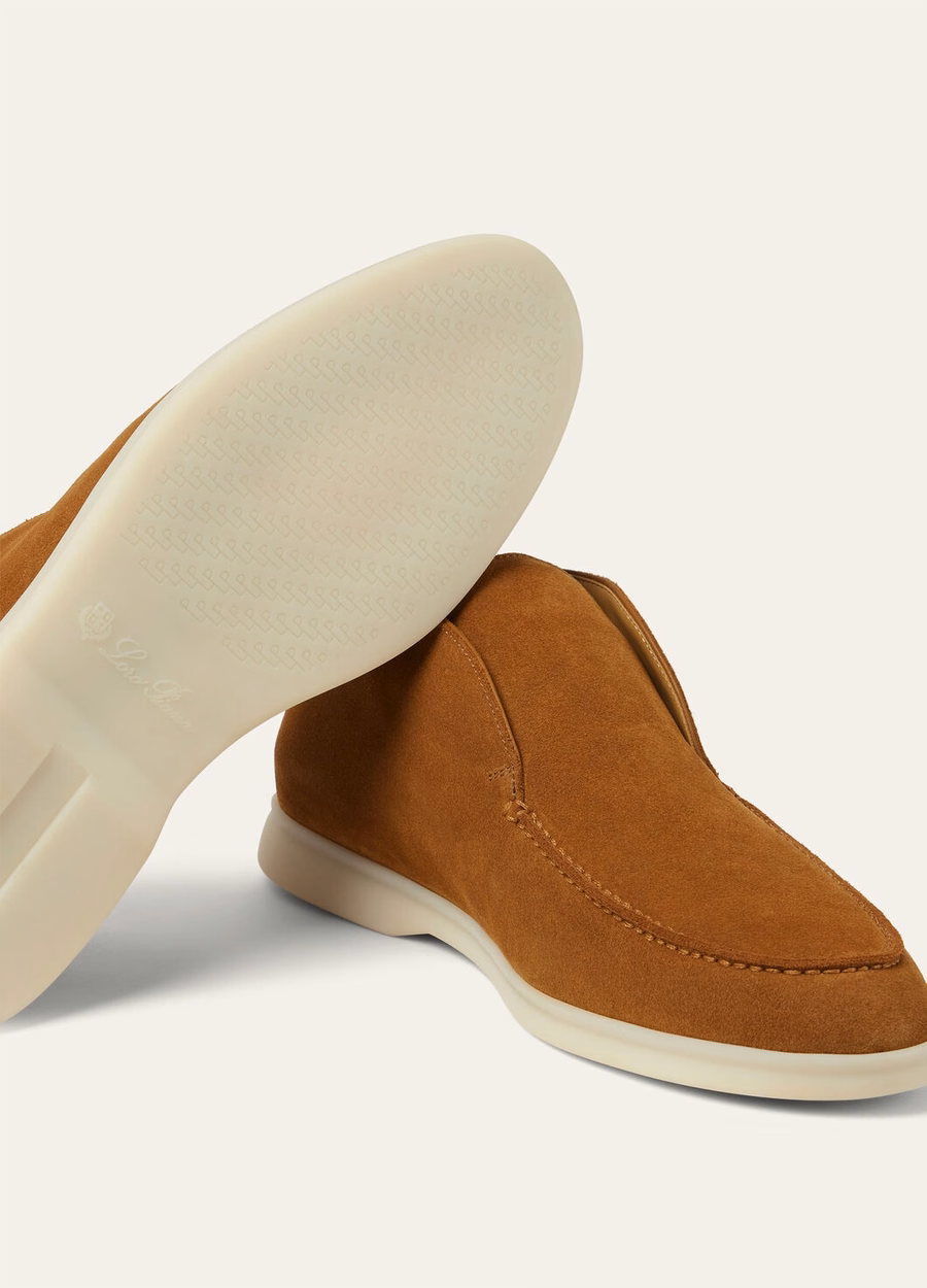 Open Walk suede ankle boots Cacao