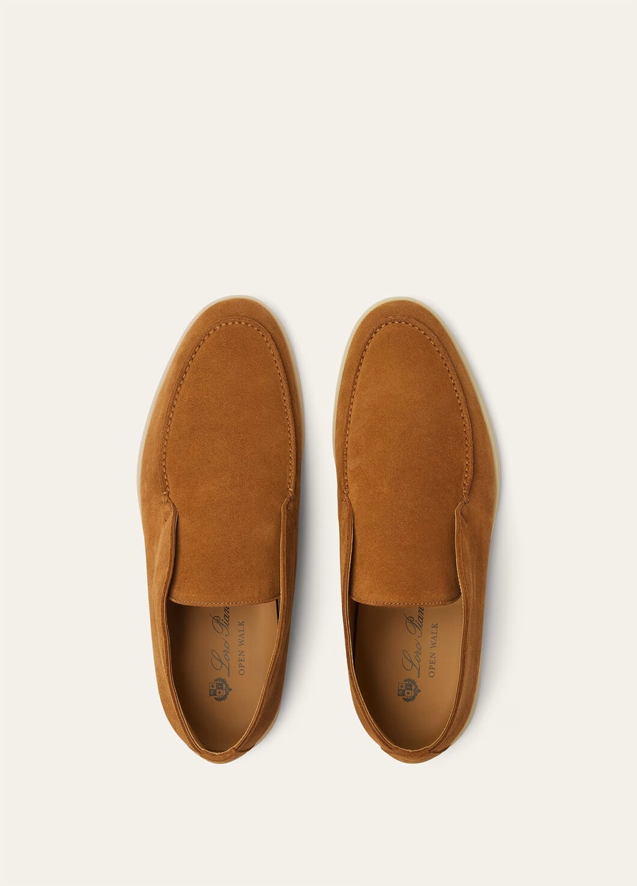 Open Walk suede ankle boots Cacao