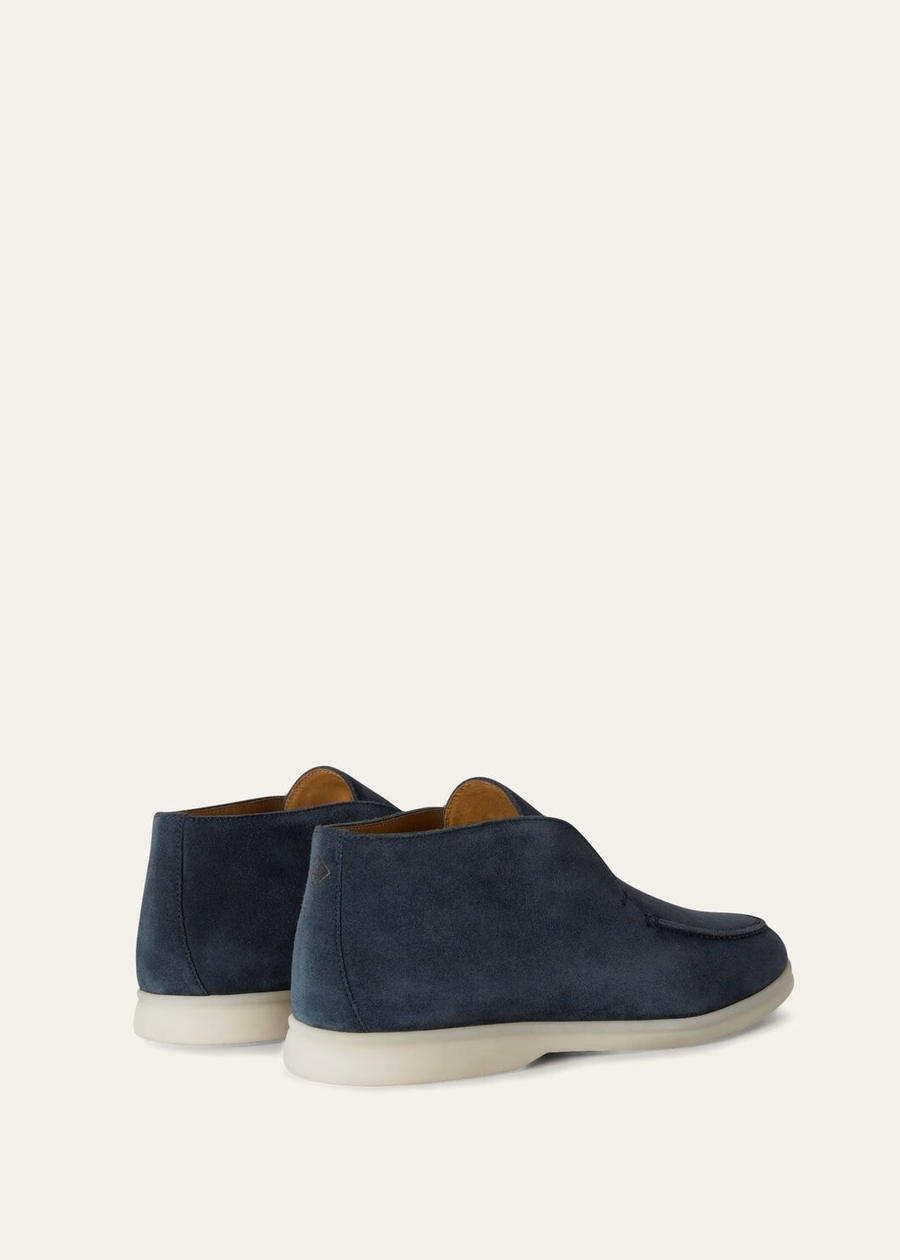 Open Walk suede ankle boots Moss Grey