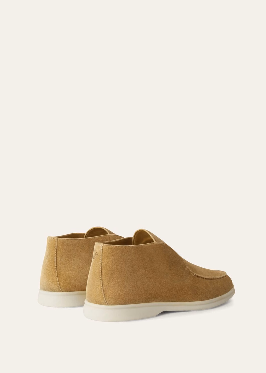Open Walk suede ankle boots Light smoke
