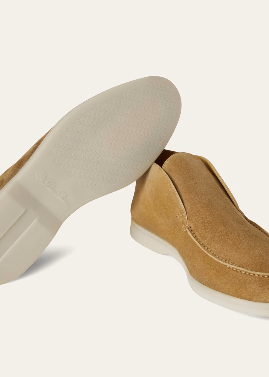Open Walk suede ankle boots Light smoke