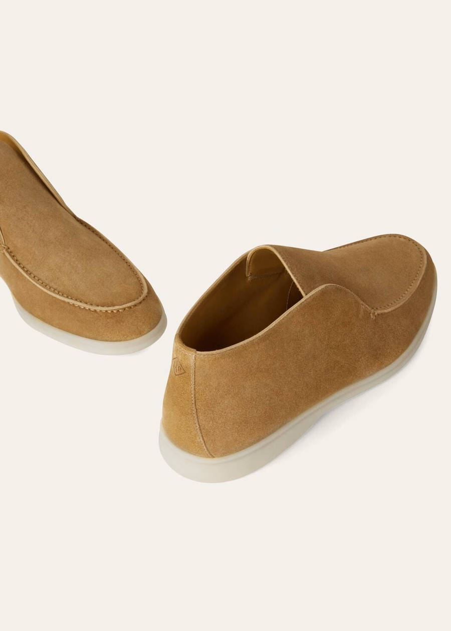 Open Walk suede ankle boots Light smoke