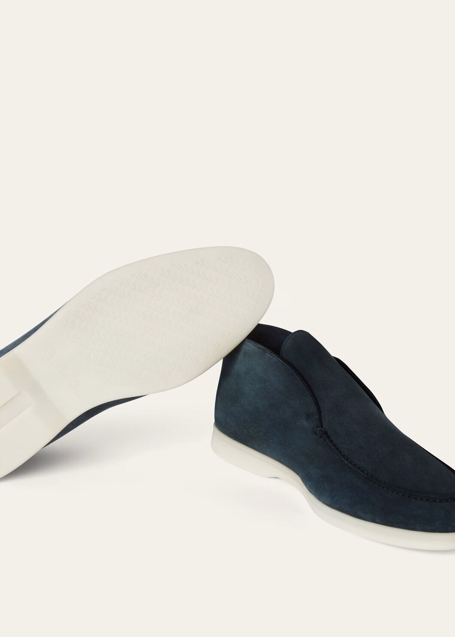 Open Walk suede ankle boots Moss Grey