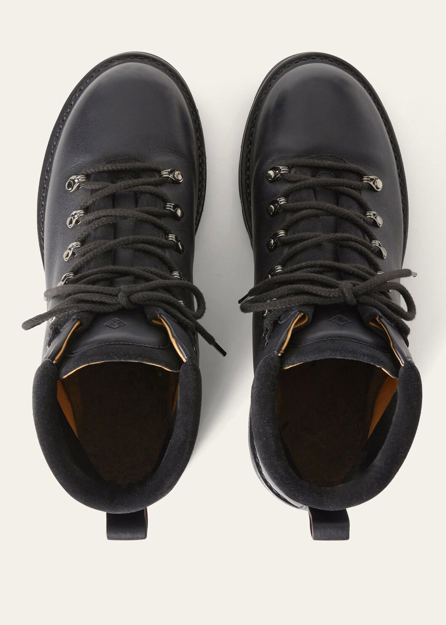 Beinn Walk black calfskin ankle boots