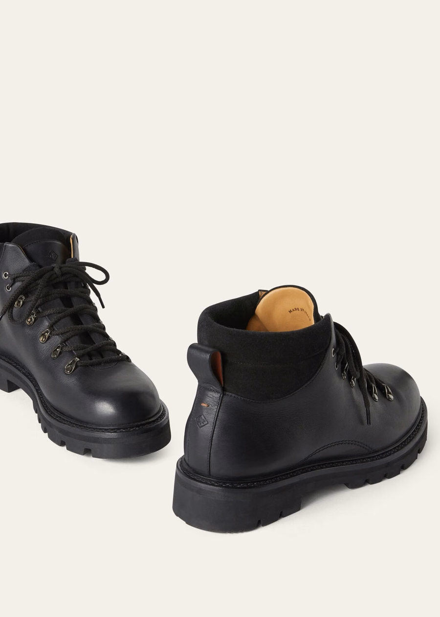 Beinn Walk black calfskin ankle boots