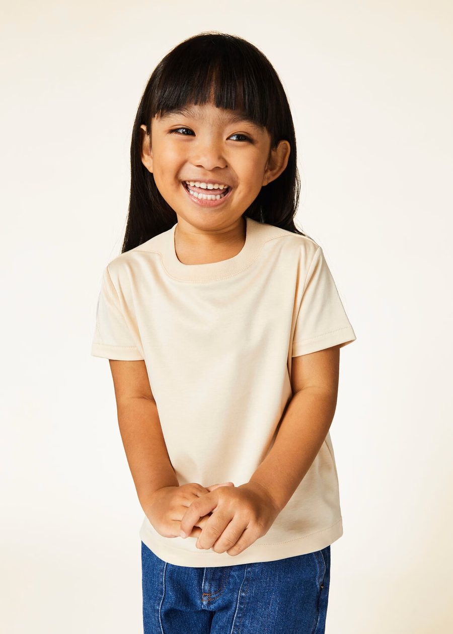 My-T Kids Crew Neck Cotton Lotus Root