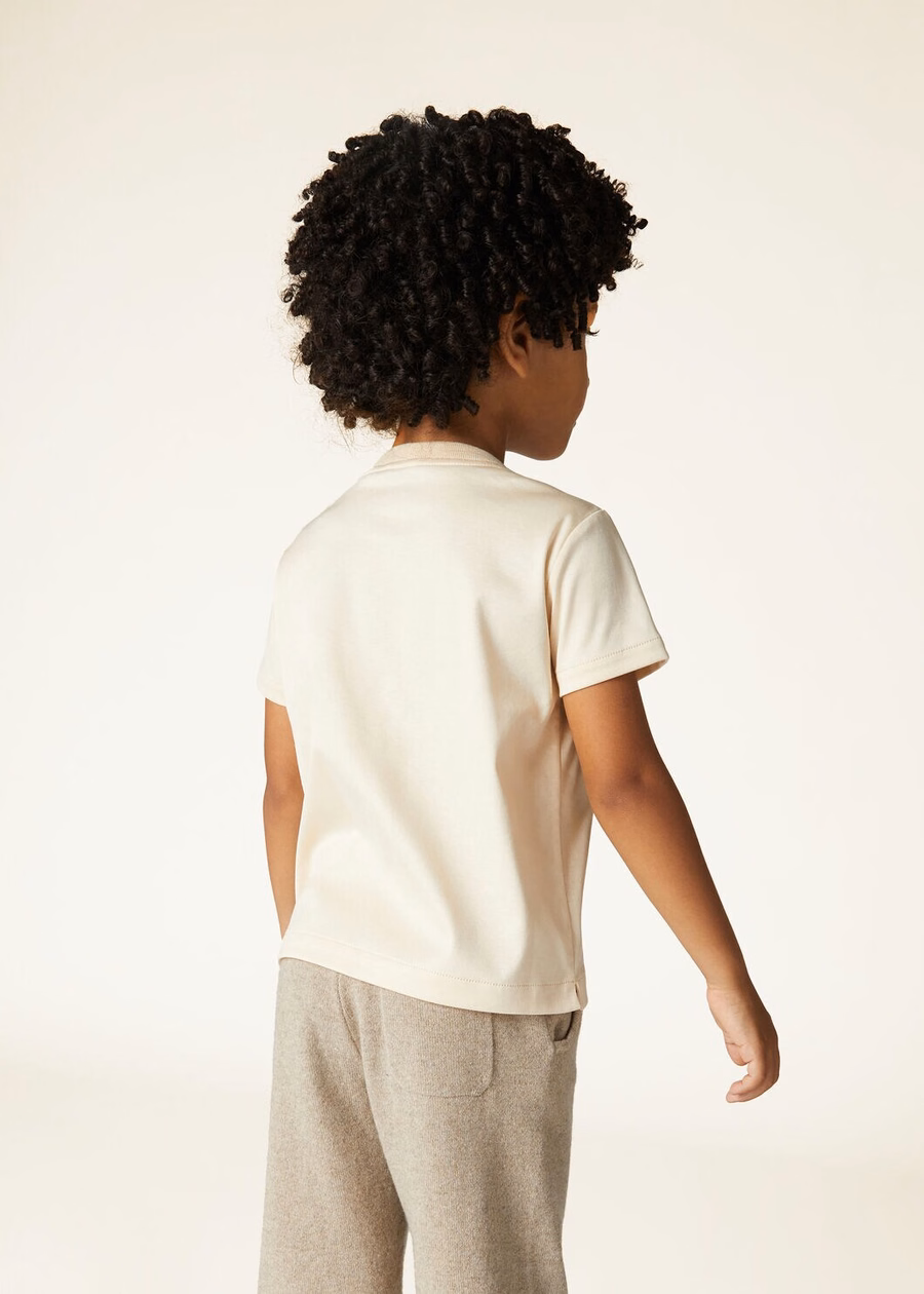 My-T Kids Crew Neck Cotton Lotus Root