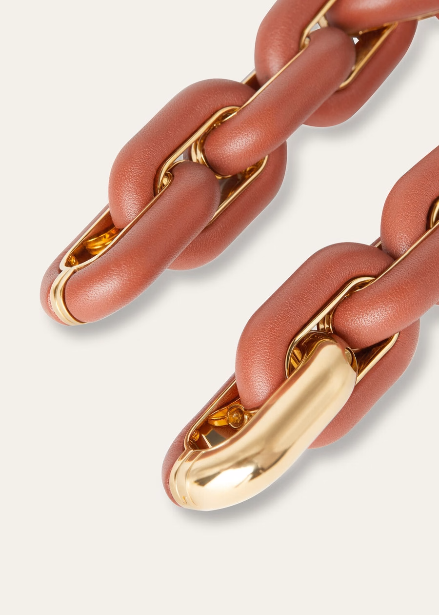 Deep Kummel brass duo chain bracelet/Sun Gold jewelry