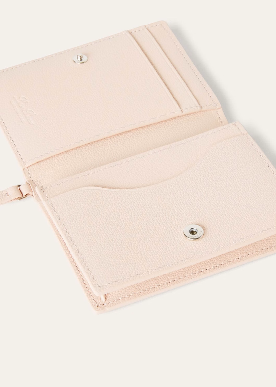 Extra bifold card holder, Candoglia marble in grained calfskin
