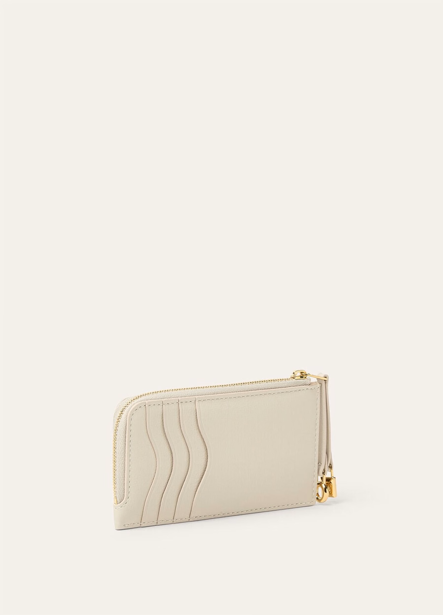 Additional zippered pouch Calfskin Light Travertine/Sun Gold