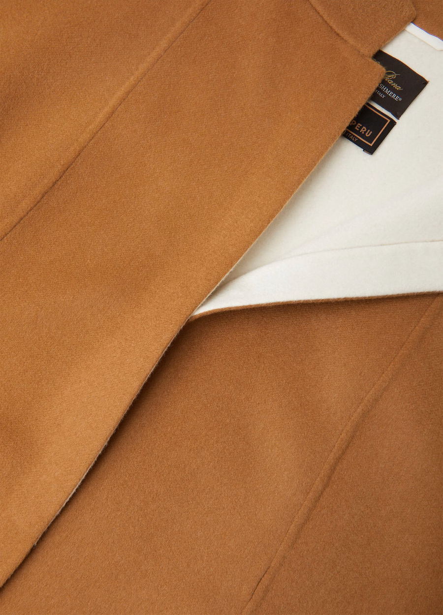 Salzburg Cape Vicuña Baby Cashmere Natural Dark Vicuña/Nougat