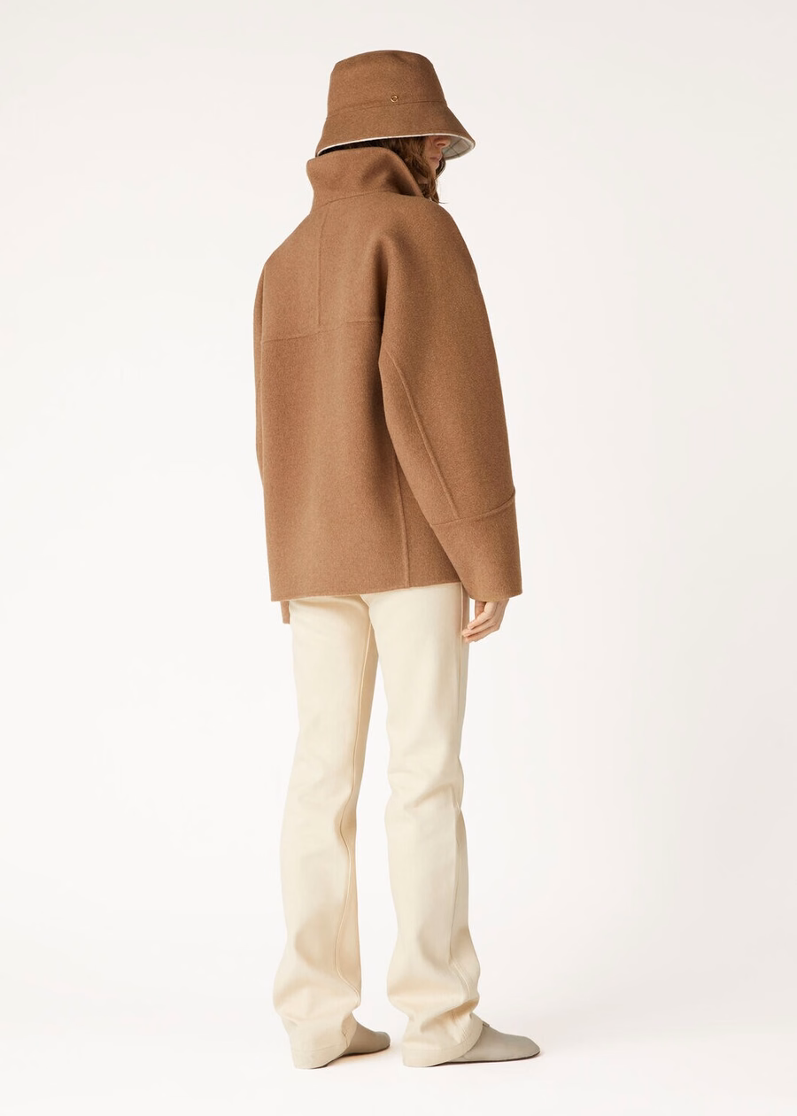 Camden Peacoat Cashmere Caramel Brown/Belt