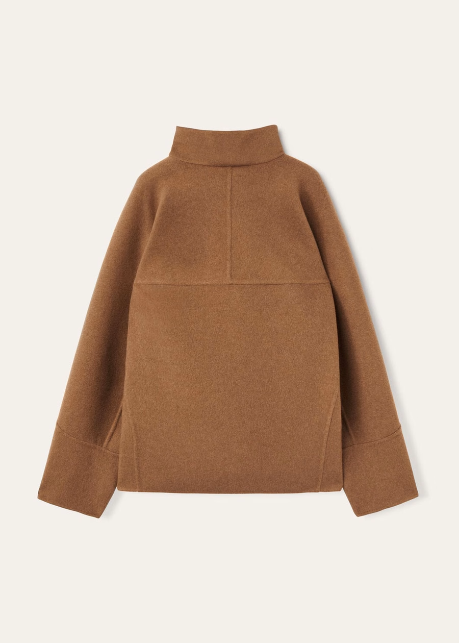 Camden Peacoat Cashmere Caramel Brown/Belt