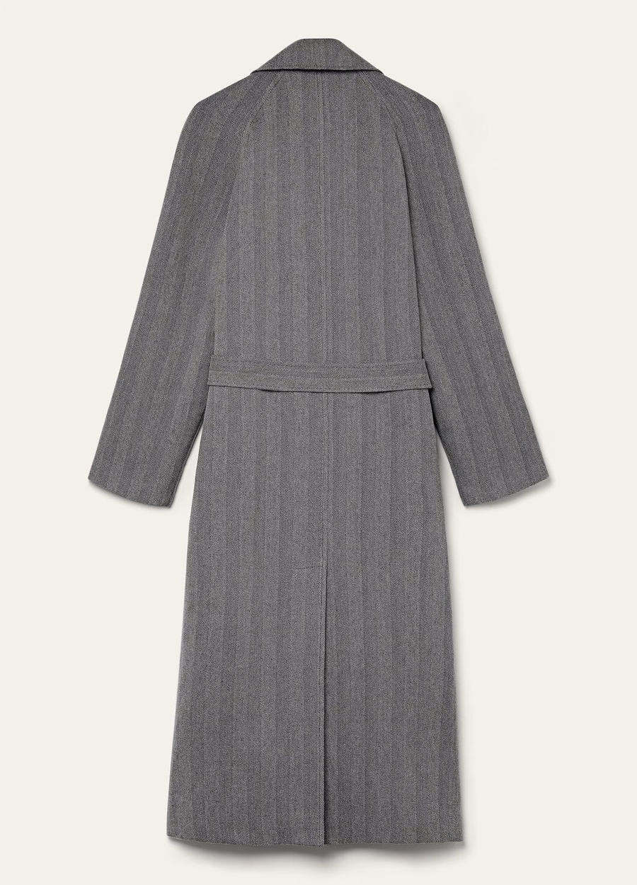 Foster Coat In Cashmere Virgin Wool Navy Blue