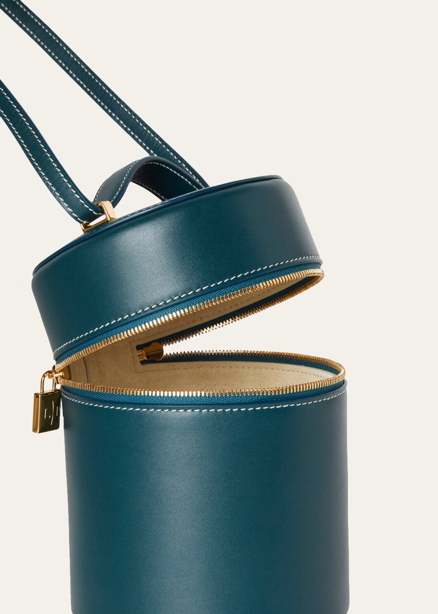 Additional case New Petrolio medium smooth calfskin
