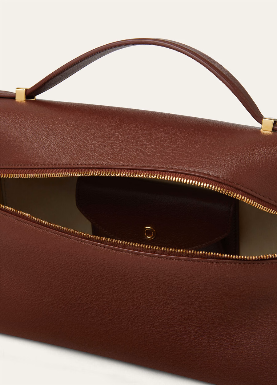 Additional bag L27 Smoked calfskin Caramel/Sun Gold