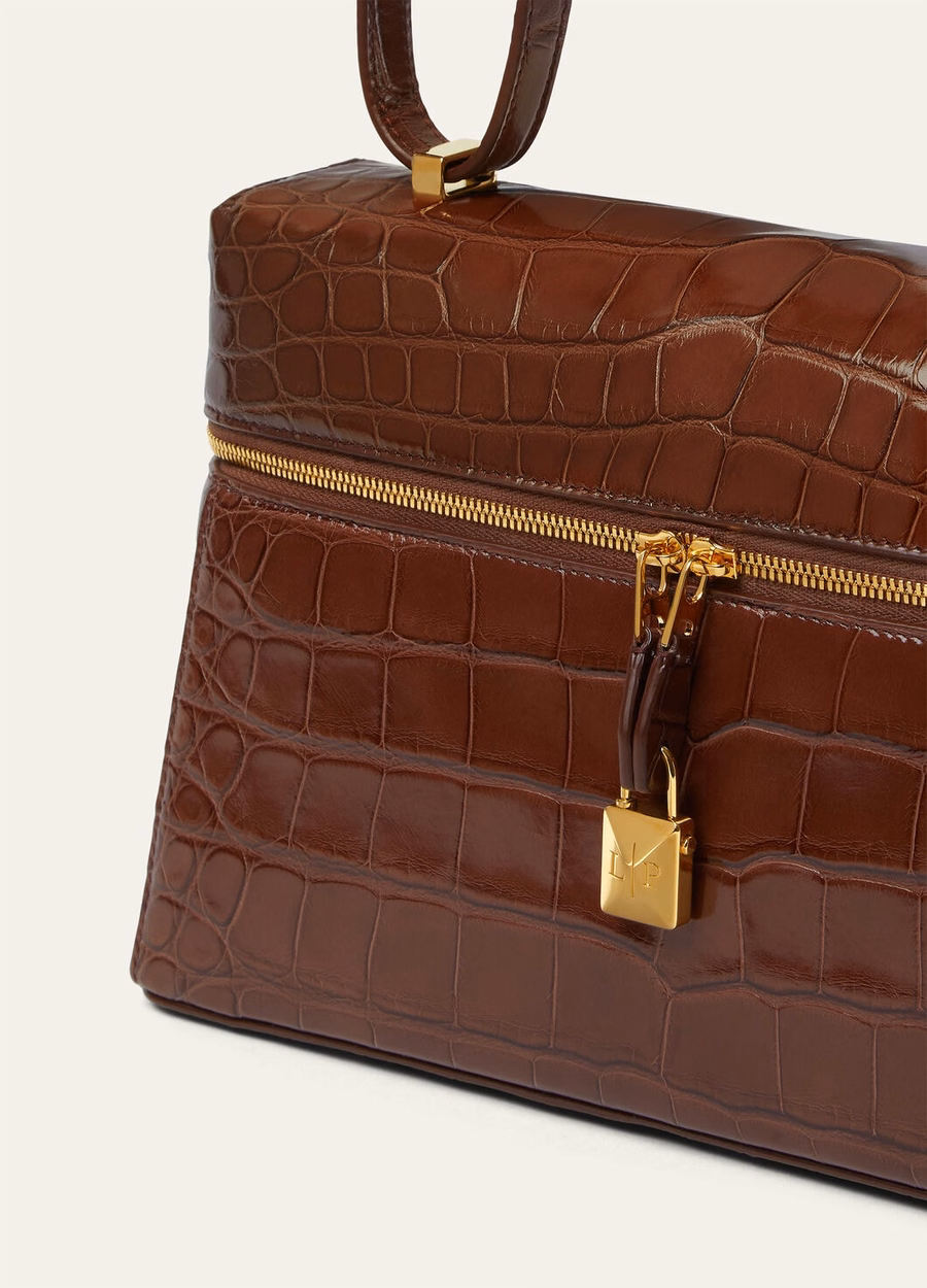 Additional bag L27 Alligator leather Intense Espresso/Sun Gold