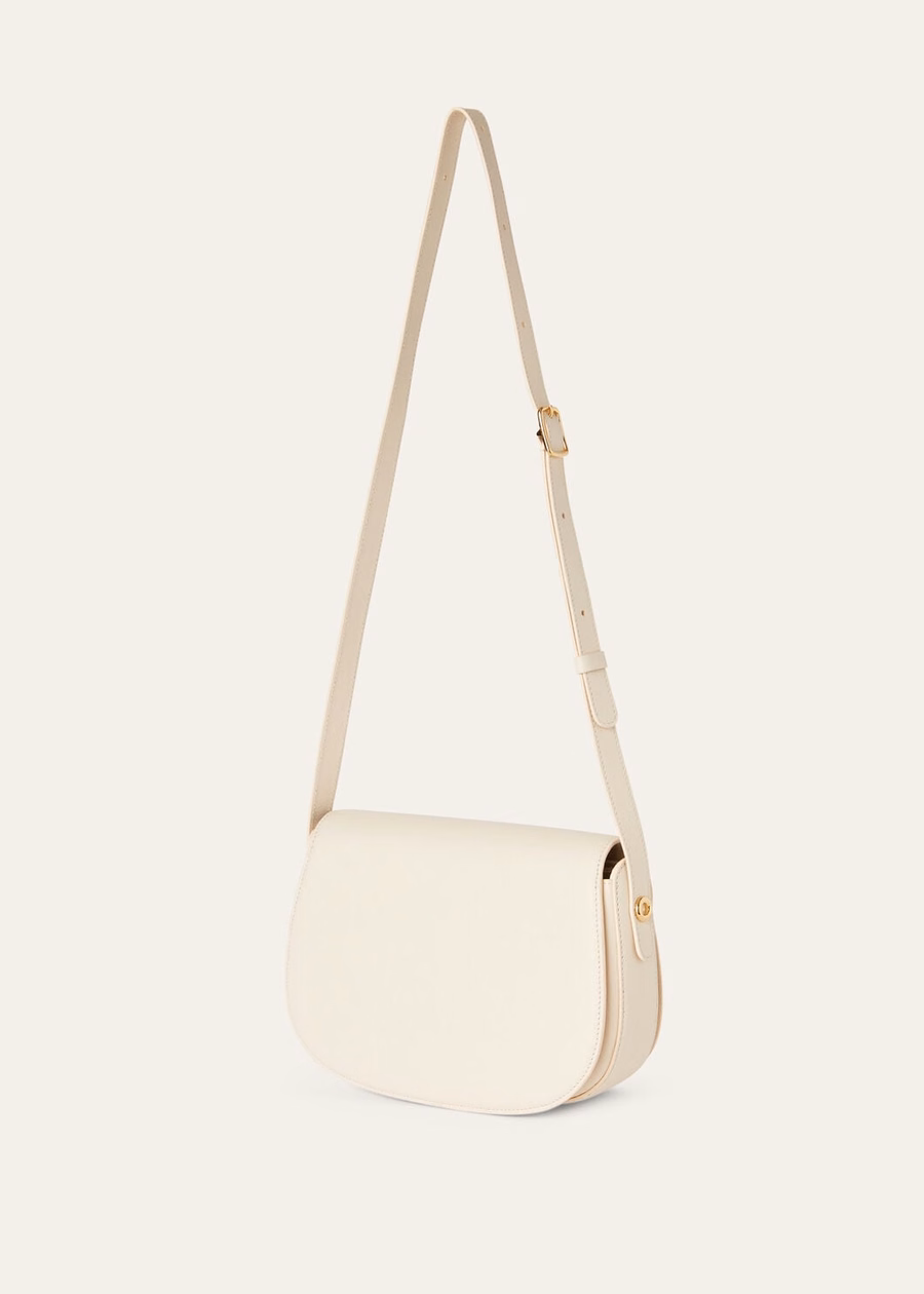 Small Ghiera Bag Grained Calfskin Lotus Root