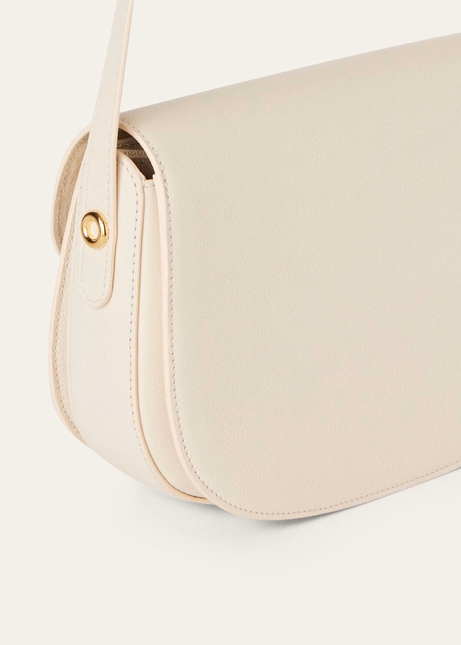 Small Ghiera Bag Grained Calfskin Lotus Root