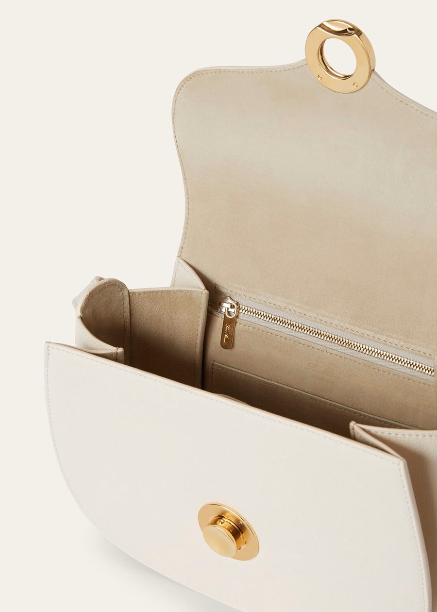 Small Ghiera Bag Grained Calfskin Lotus Root