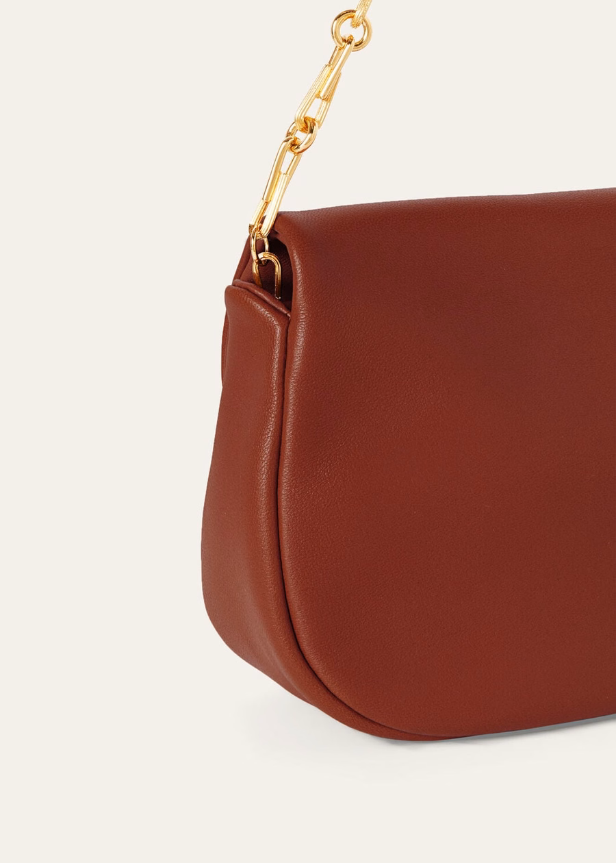 Giera Softy Bag Lambskin Smoked Caramel/Sun Gold