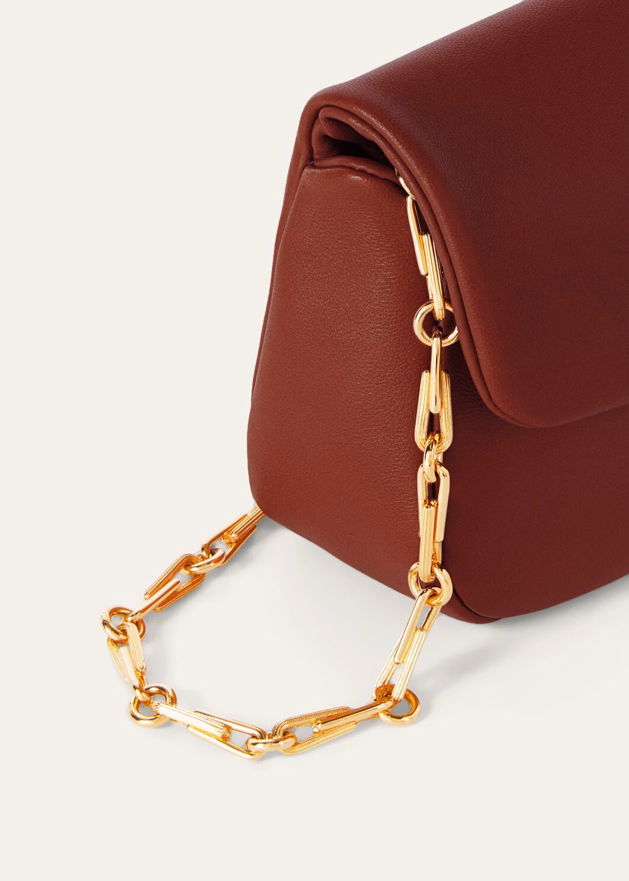 Giera Softy Bag Lambskin Smoked Caramel/Sun Gold