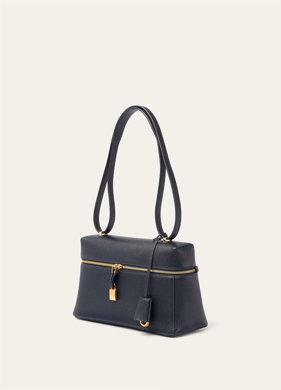 Additional bag L27 Blue Marine/Sun Gold Calfskin
