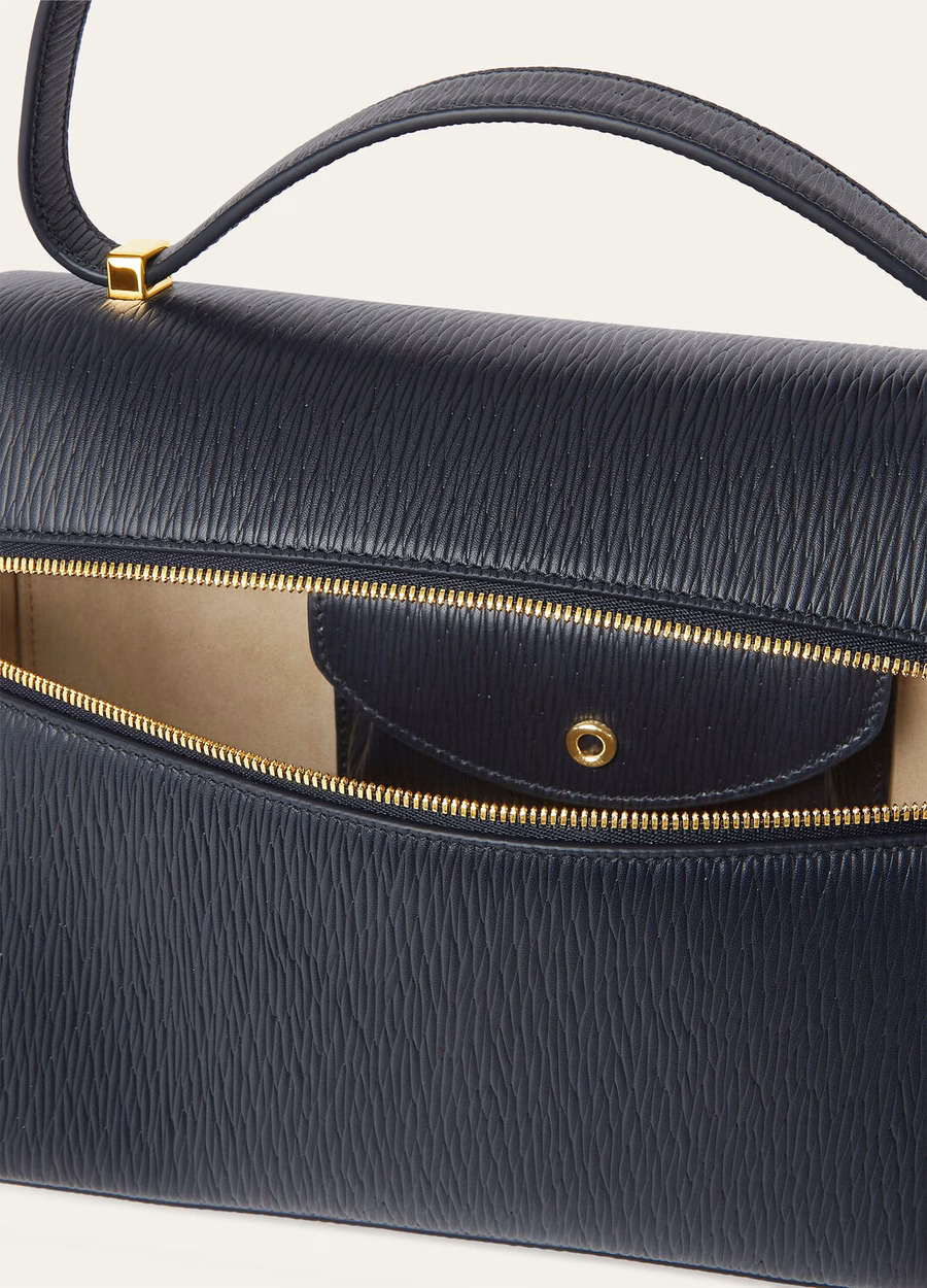 Additional bag L27 Blue Marine/Sun Gold Calfskin