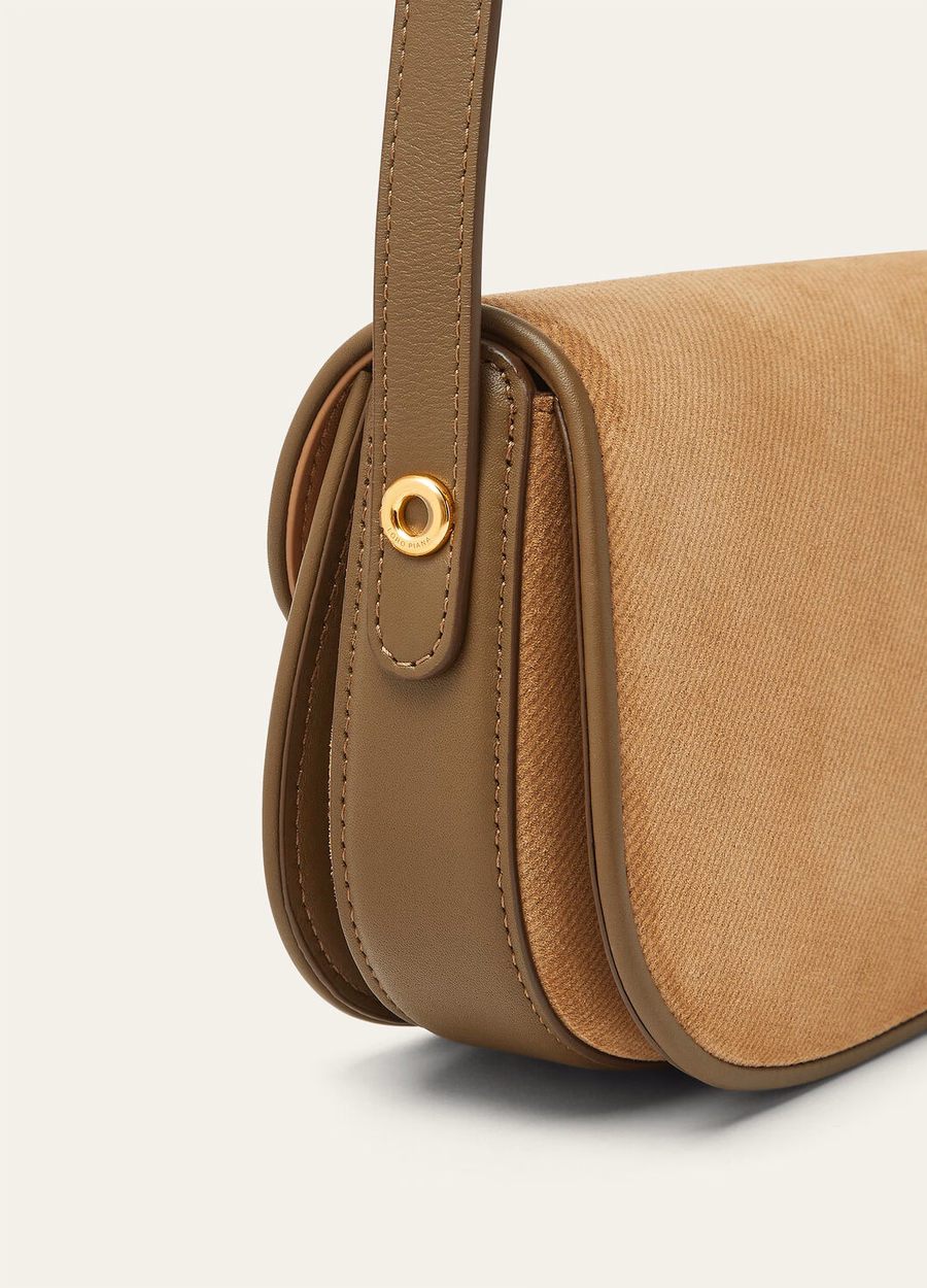 Mini Ghiera Bag Calfskin Golden Chestnut/Salted Capers/Golden Sun