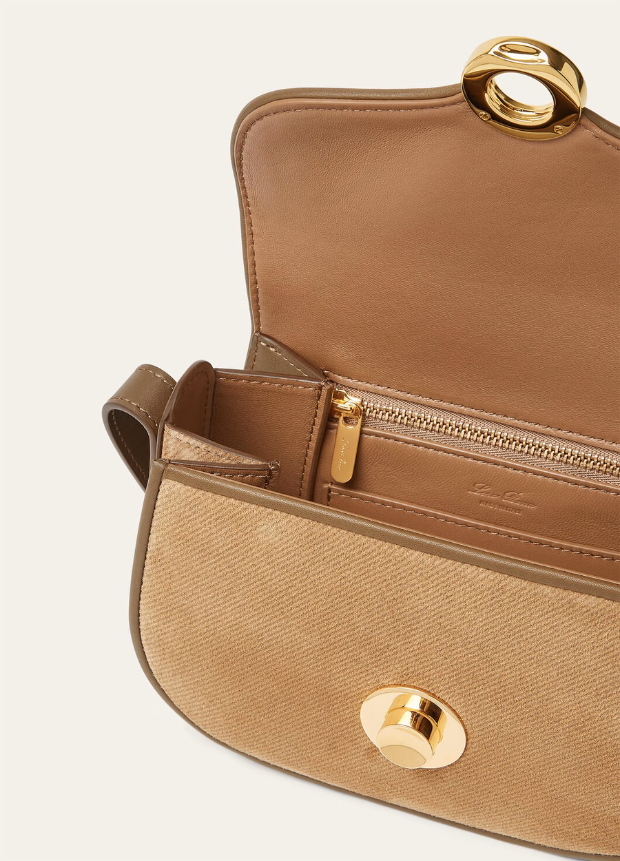 Mini Ghiera Bag Calfskin Golden Chestnut/Salted Capers/Golden Sun